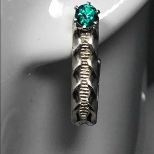 2 in 1 Green Topaz Earrings